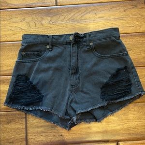 Garage Distressed Jean Shorts